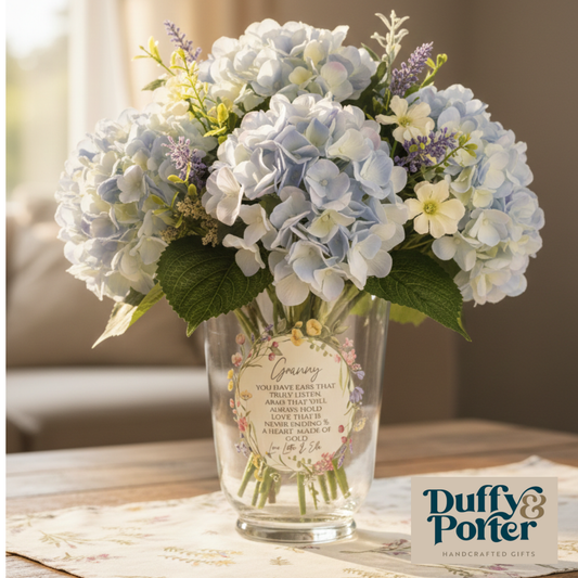 Personalised Floral Vase