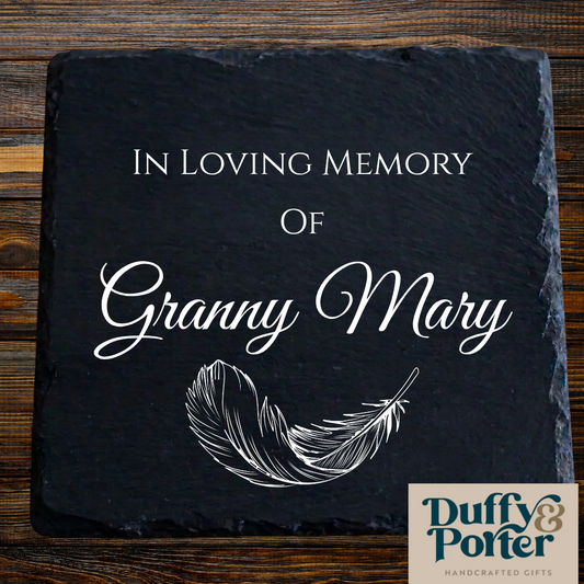 Personalised Slate Square 4x4"