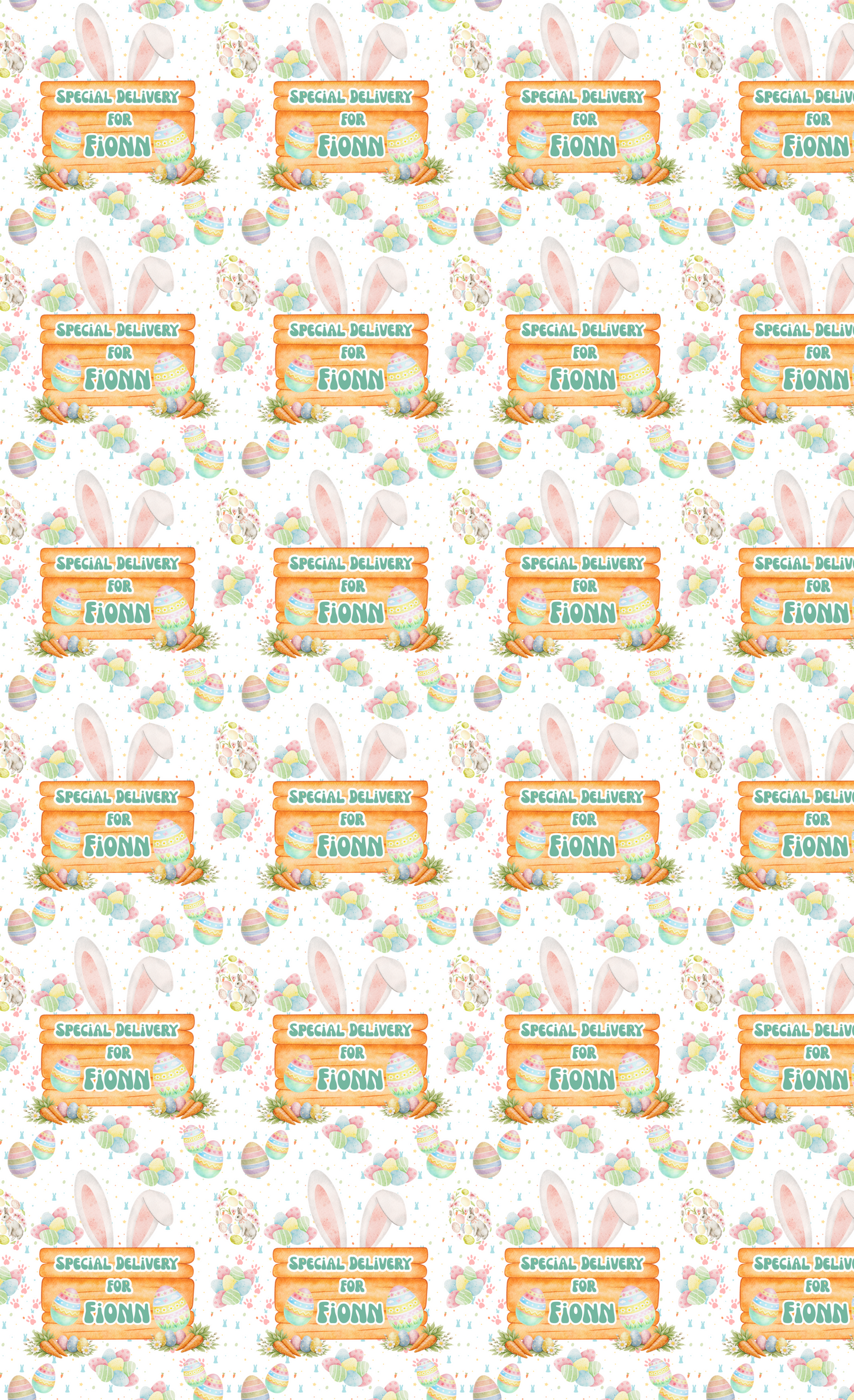 Personalised Eco-Friendly Wrapping Paper - Easter Delivery