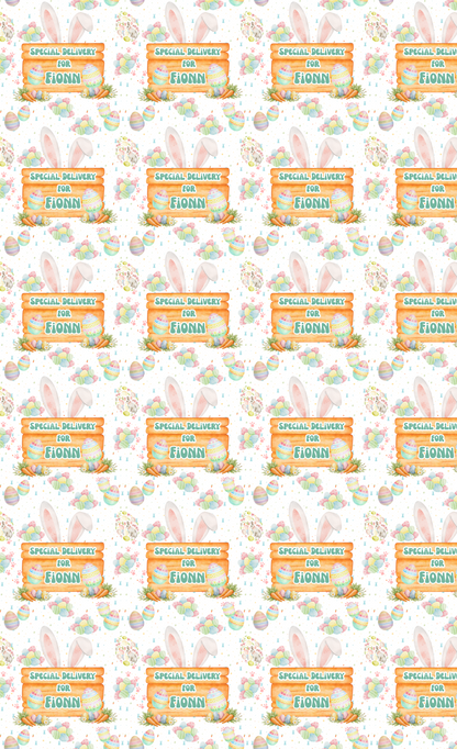 Personalised Eco-Friendly Wrapping Paper - Easter Delivery