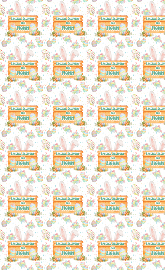 Personalised Eco-Friendly Wrapping Paper - Easter Delivery