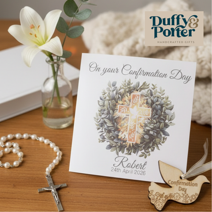 Personalised Confirmation Card with Keepsake Token