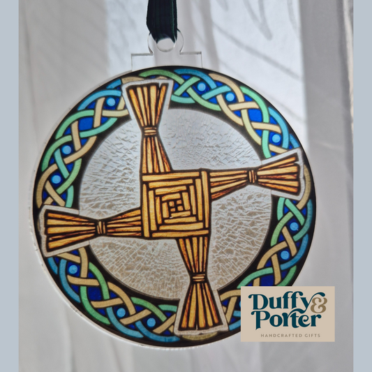St Brigid Sun Catcher – Catch the Light of the Fiery Arrow