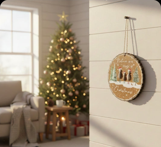Pebble hanging decoration - Believe in the magic