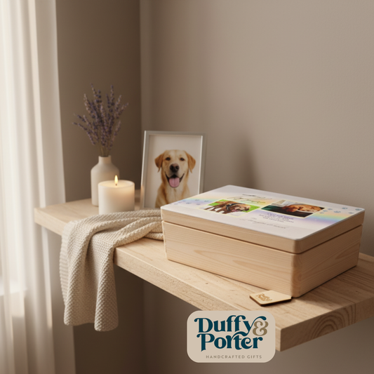 Personalised Pet Memory Box – Rainbow Bridge