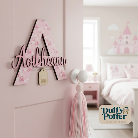 Princess Theme Initial with Name