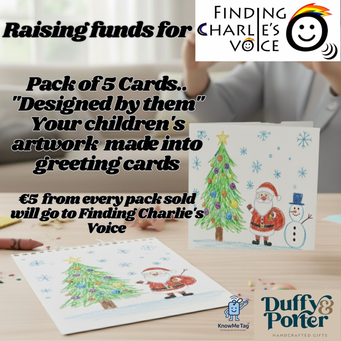 "Designed by them"  Cards Pk 5 FUNDRAISER