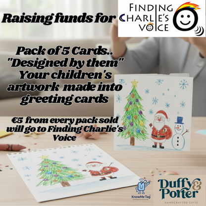 "Designed by them"  Cards Pk 5 FUNDRAISER