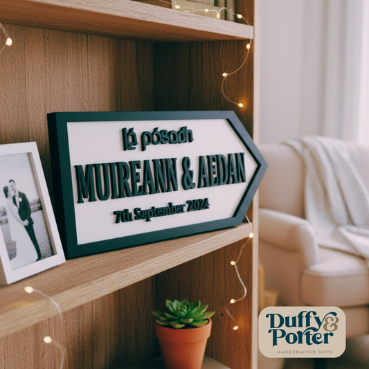 Irish Road Sign Wedding Customised