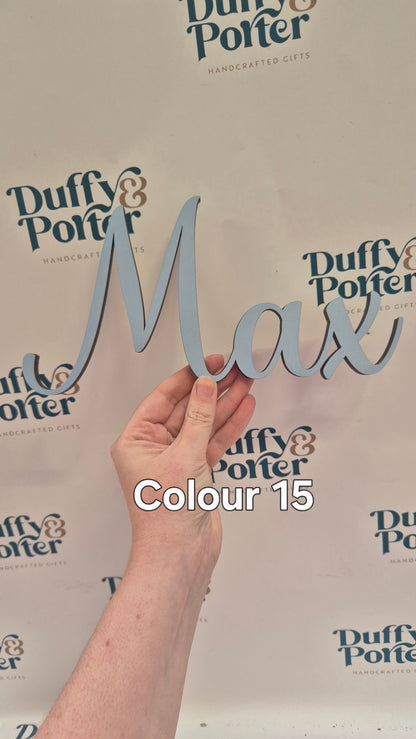 Nursery decor wall name - Script