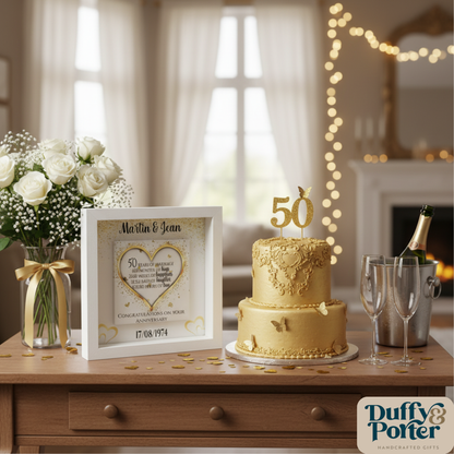 Personalised Framed 50th Anniversary