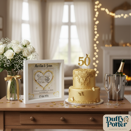 Personalised Framed 50th Anniversary