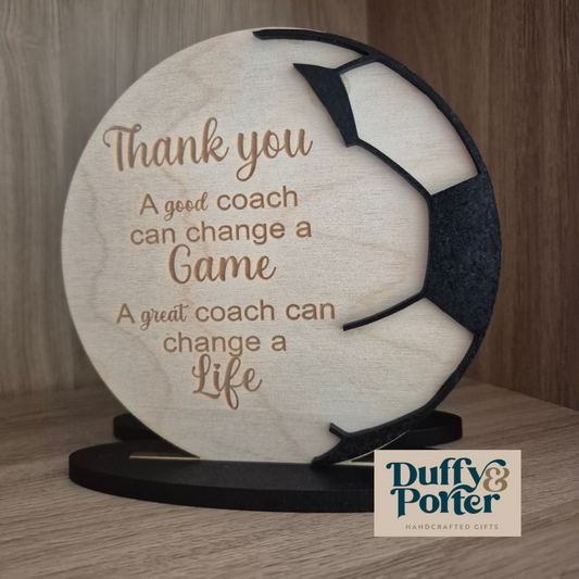 Soccer Coach Thank you