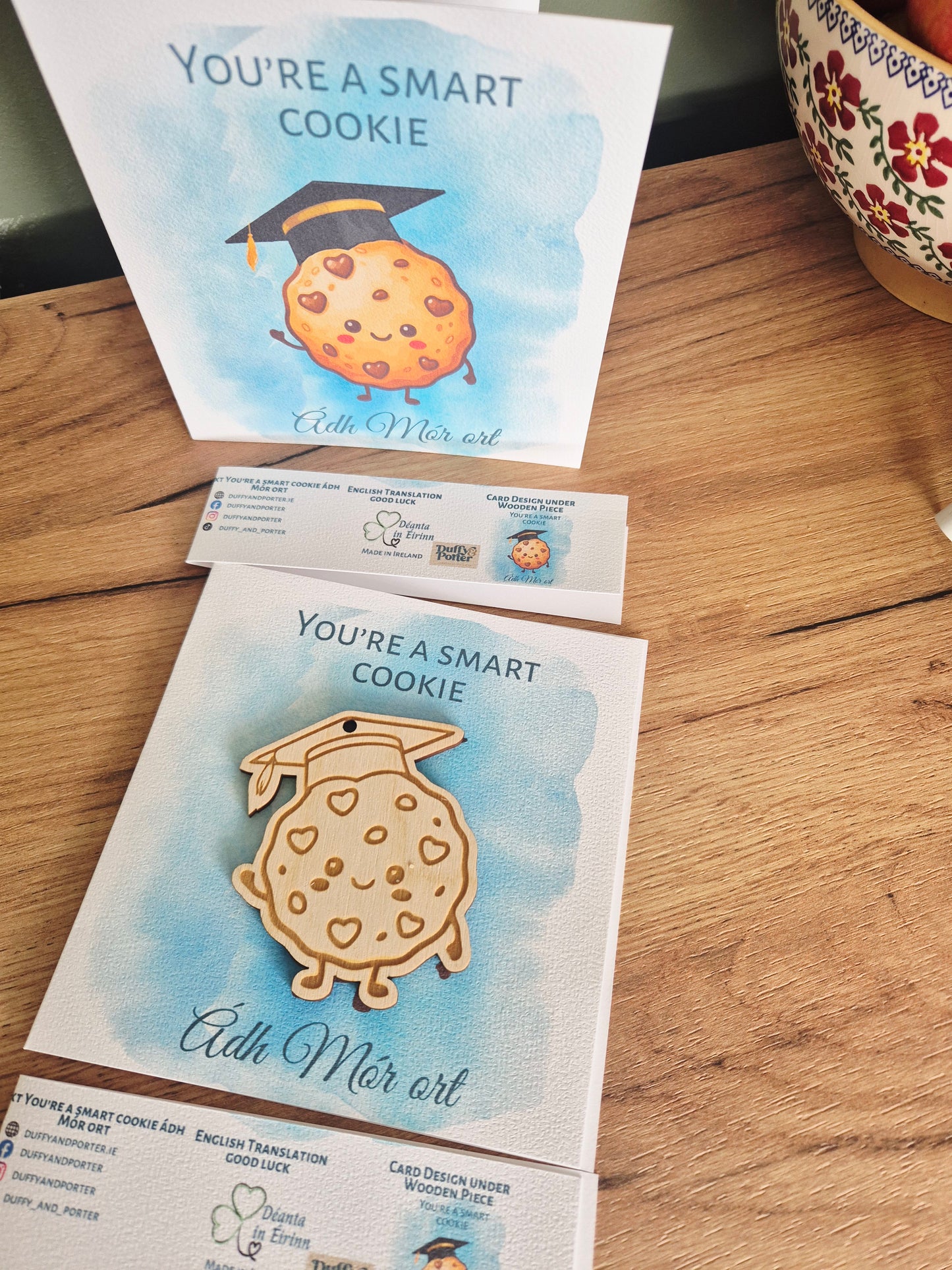 Smart cookie Keepsake good luck card