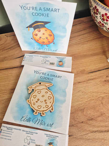 Smart cookie Keepsake good luck card