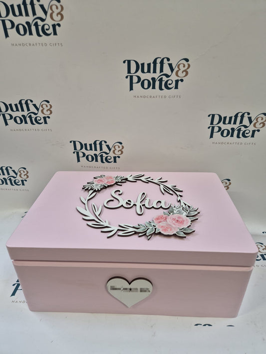 Keepsake Box Detailed Roses