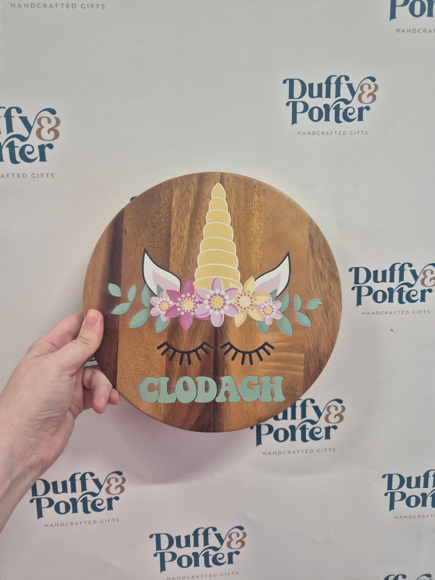 Children's Wooden Stool Unicorn