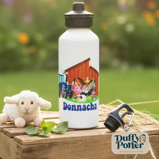 Personalised Aluminium Drinks Bottle Farm
