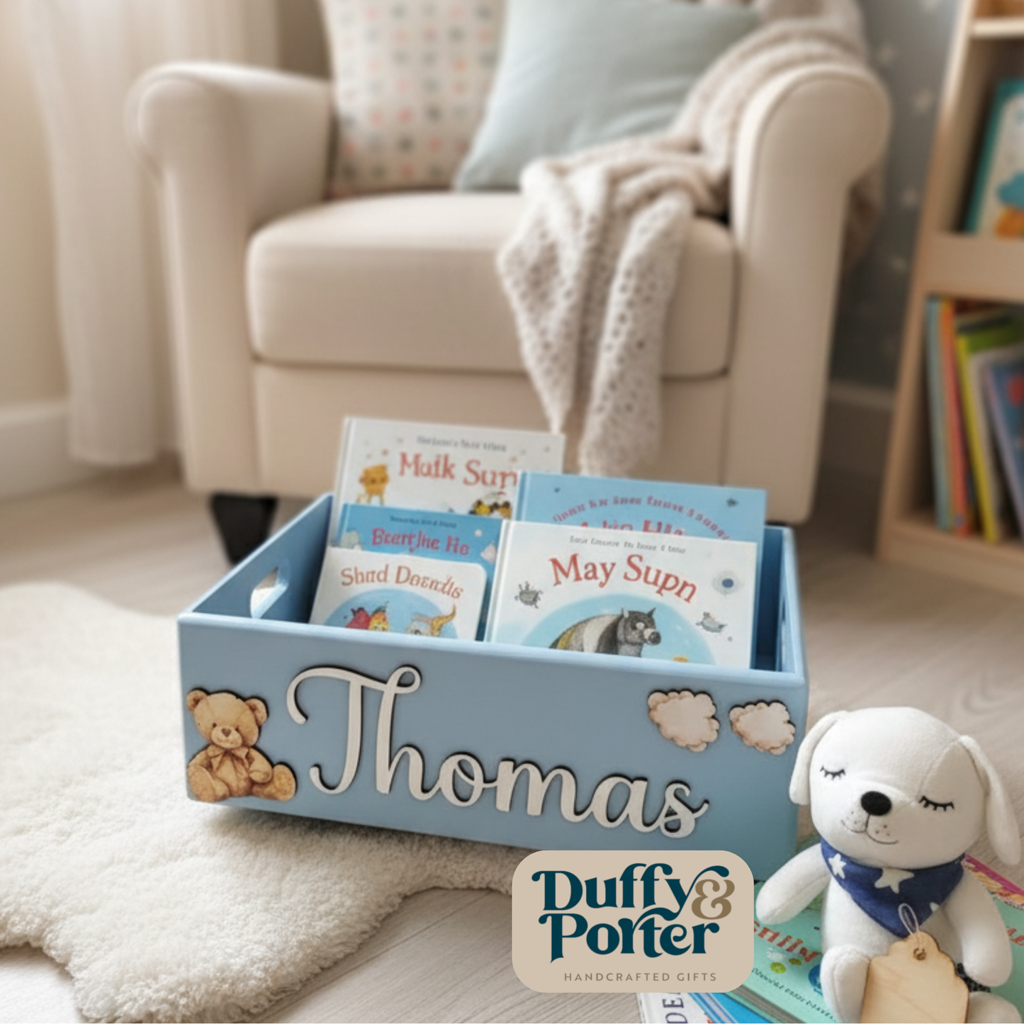 Teddy Toy and Book Case