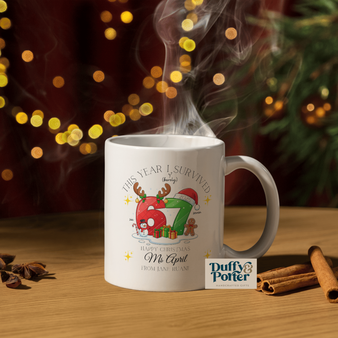 Personalised 6 7 Mug
