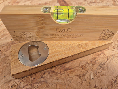 Father's Day level and Bottle opener