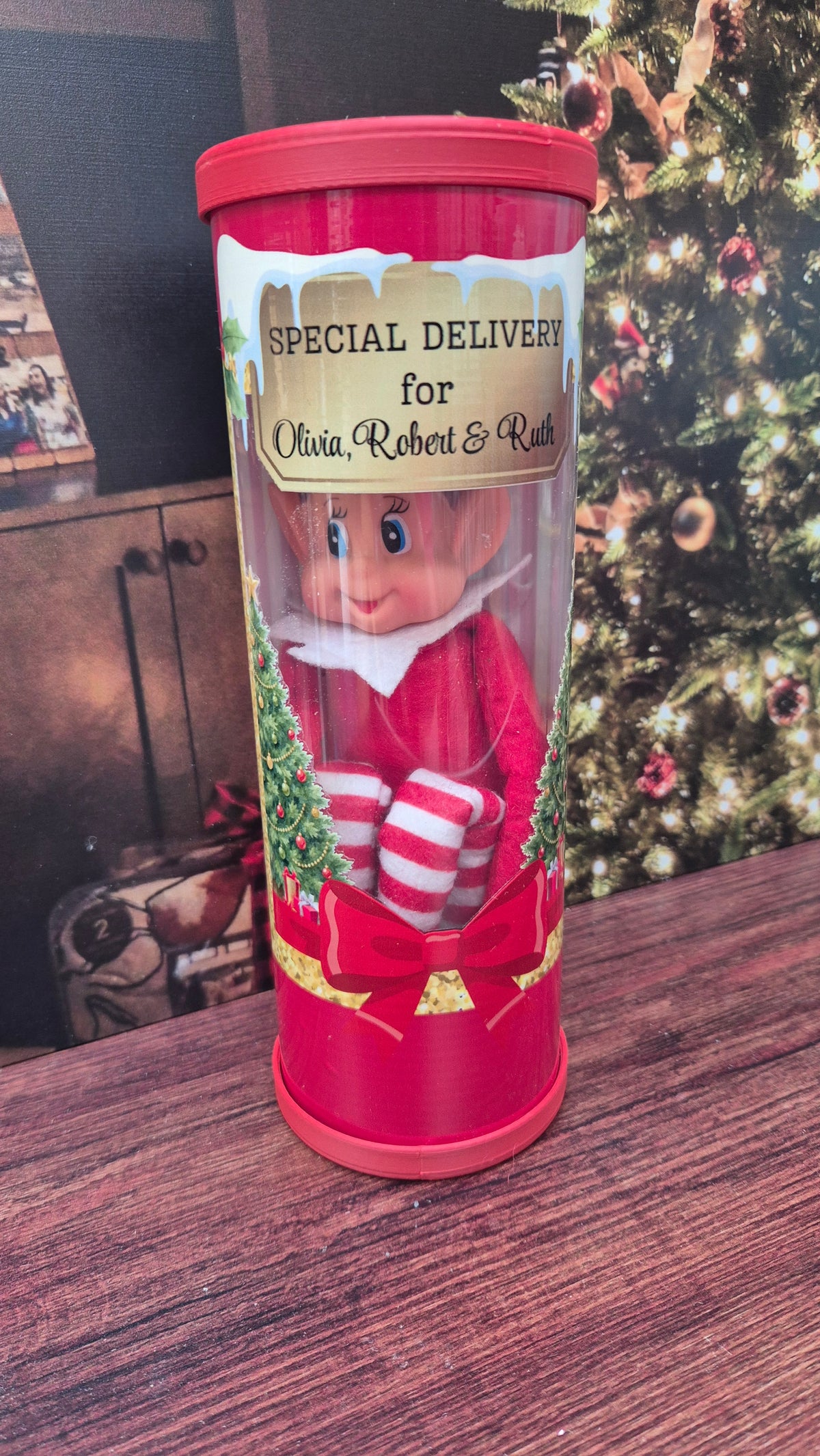 Personalised Elf Arrival Delivery Capsule | Special North Pole Delivery