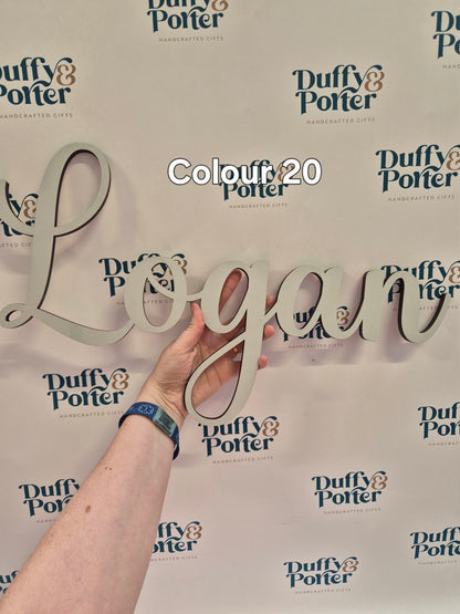 Nursery decor wall name - Script