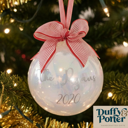 Christmas Tree Bauble Glass 'Ryan"