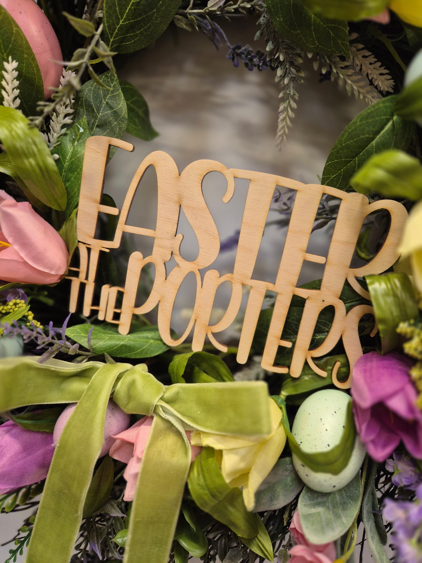 Personalised Easter Wreath insert