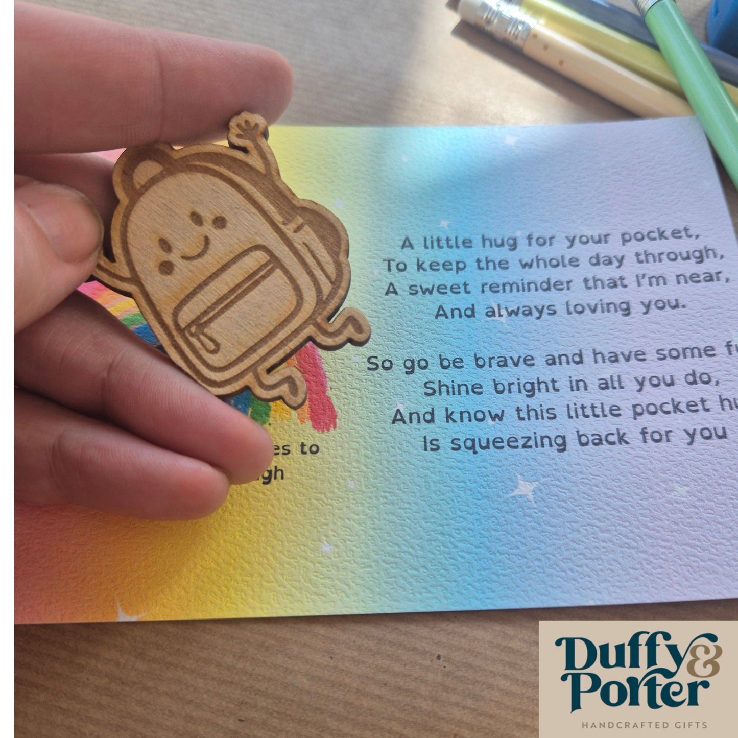 Little Pocket Hug Back to School Token – The Perfect First Day at School Gift