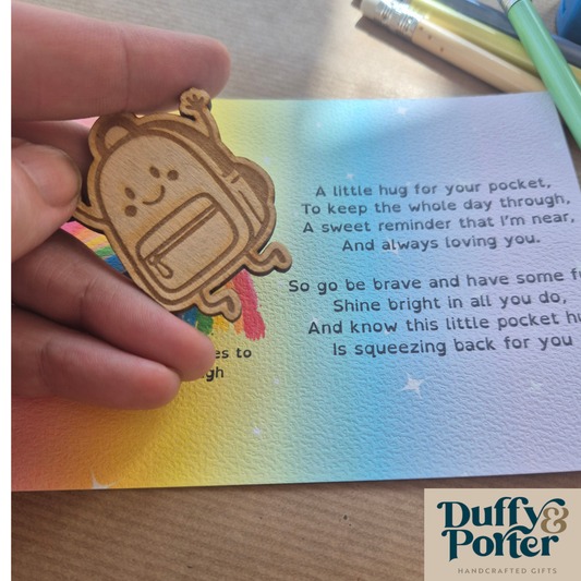 Little Pocket Hug Back to School Token – The Perfect First Day at School Gift