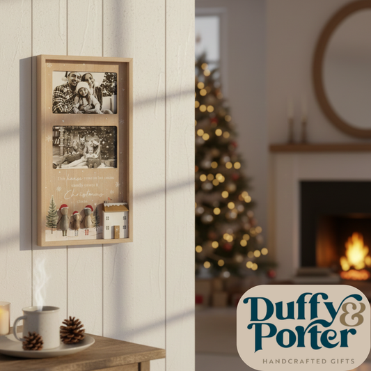 Pebble Photo Frame 40cm double pic