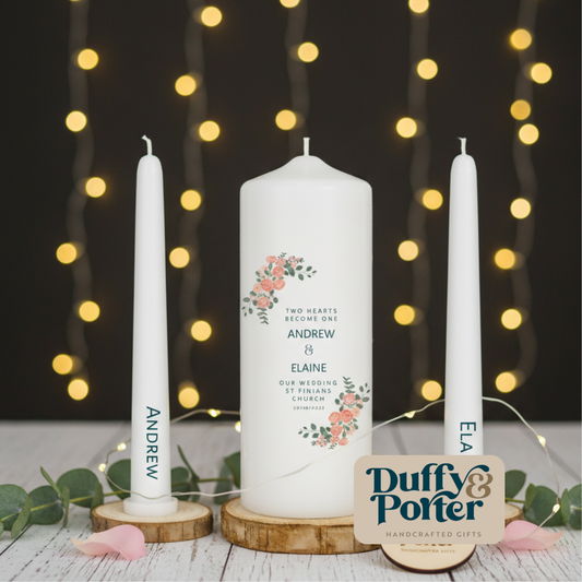 Autumnal Colours Unity Candle Wedding set
