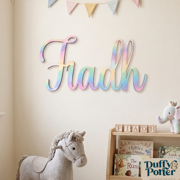 Nursery decor wall name - Script