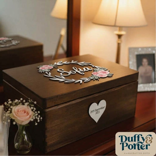 Keepsake Box Detailed Roses