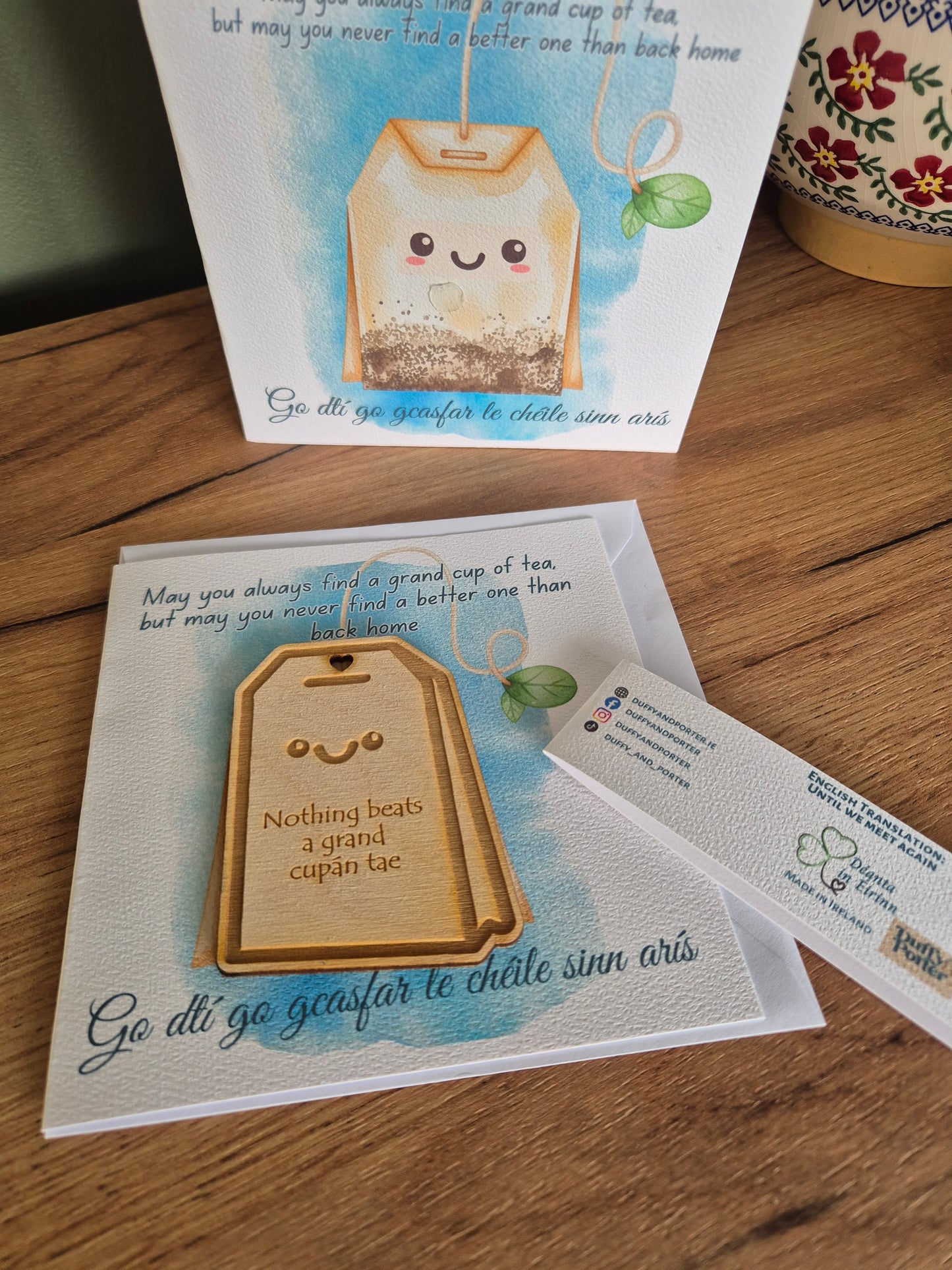 Cupán Tae- until we meet again - Keepsake Card