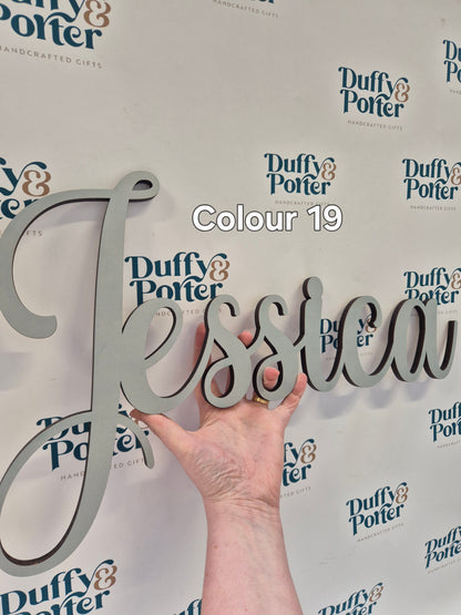 Nursery decor wall name - Script