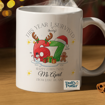Personalised 6 7 Mug