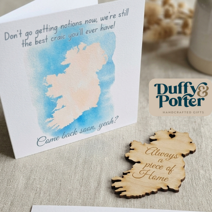 Always a piece of home - Keepsake Card