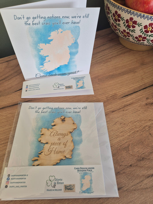 Always a piece of home - Keepsake Card