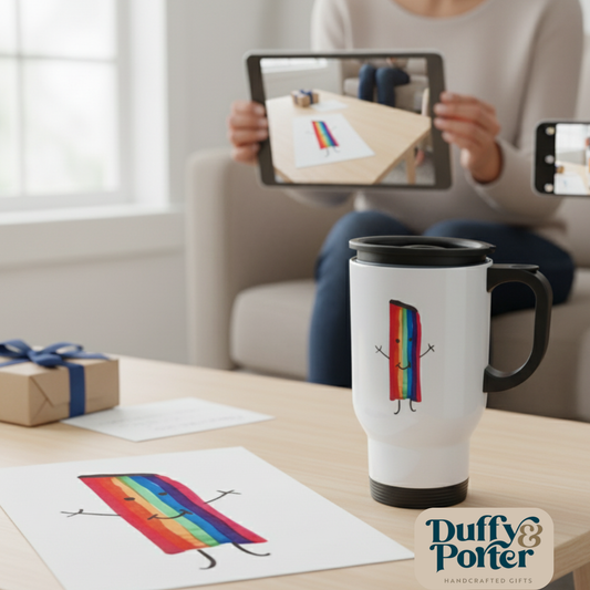 "Designed by them"  Insulated travel Mug