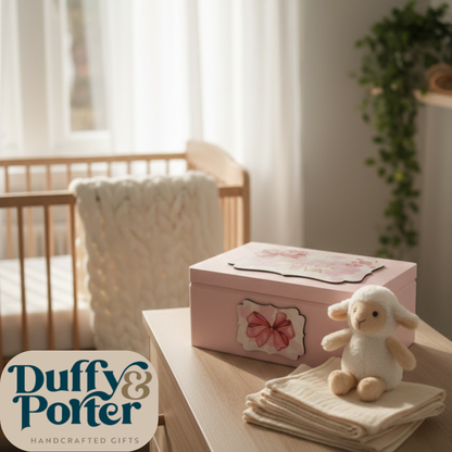 Keepsake Box Olive Bow