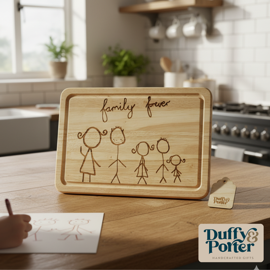 "Designed by them" Chopping board