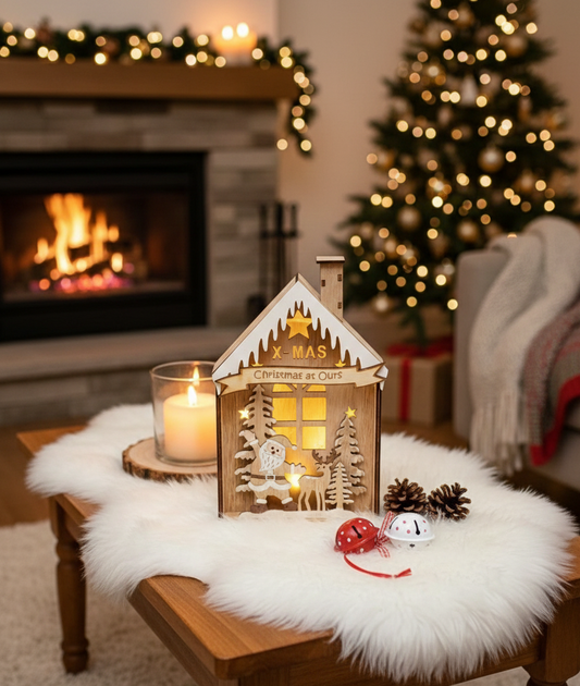 Santa House light up Christmas