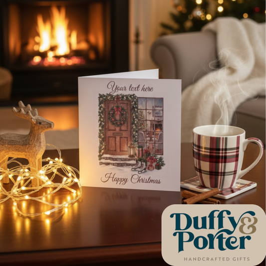 Christmas Cosy Home Personalised Card