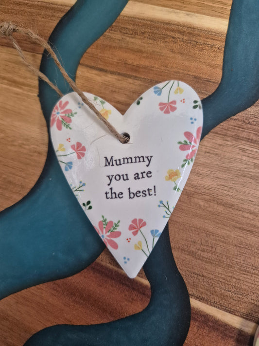 Mummy you are the best! Ceramic heart