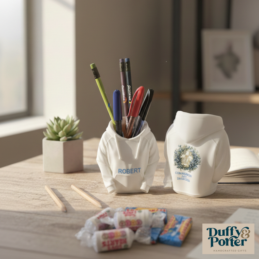 Personalised Communion Hoodie Pen Holder – A Keepsake for the Big Day