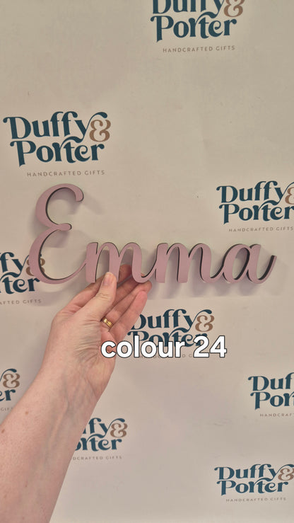 Nursery decor wall name - Script