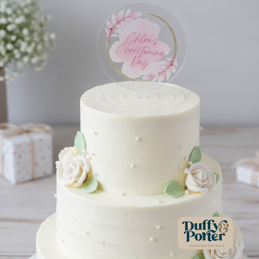 Simply Pink Personalised Cake Topper