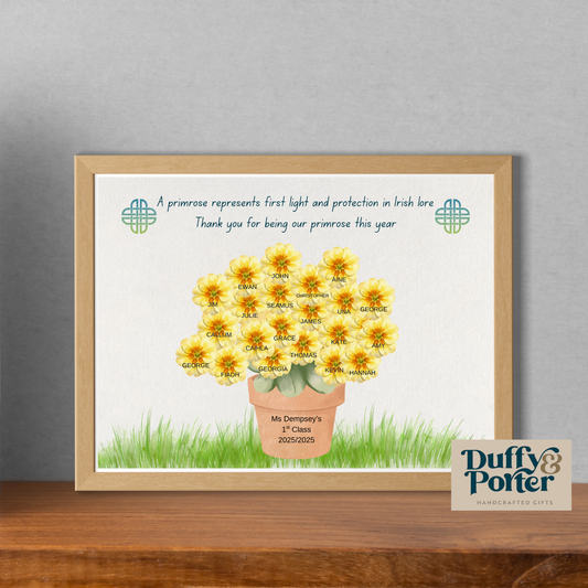 "Our Primrose" Personalised Irish Lore Teacher Gift